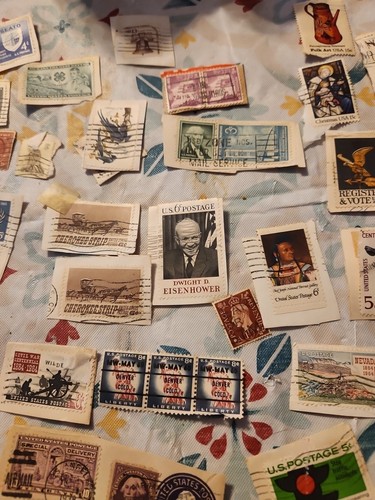Vtg Stamp Collection Antique Album United States Lot Many Pages Rectangular + Ai - Bild 15 von 21