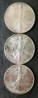 1991, 1992, and 1992 $1 American Silver Eagle Dollars
