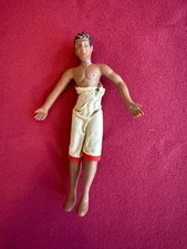 Vintage 1950s Flagg 7" Flexible Male Doll Wearing White Pants