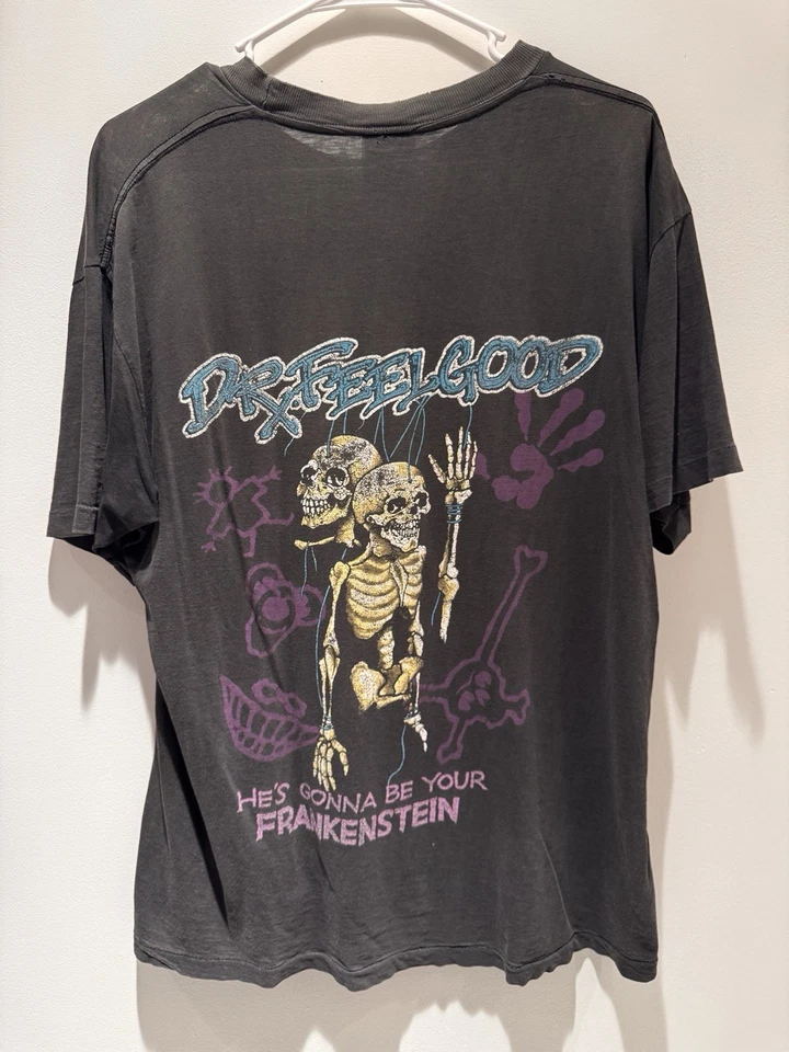 RARE Vintage 1989 Motley Crue Dr. Feelgood Without You Black T-Shirt Size Large - Image 3 of 4