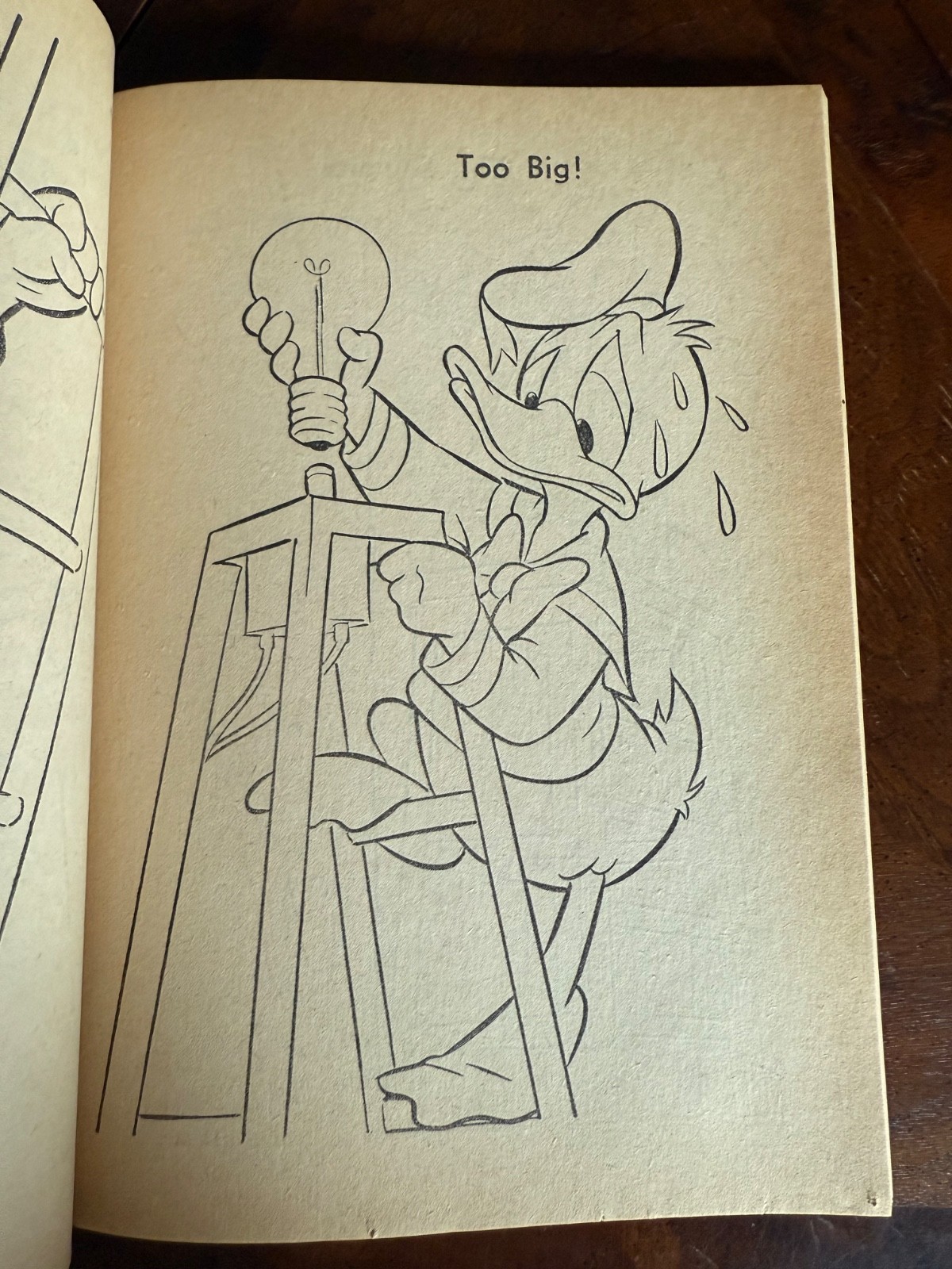 4 DIFF vintage DISNEY unused COLORING BOOKS mickey DONALD DUCK uncle scrooge