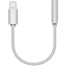 USB-C pair 3.5 mm adapter cable Xlayer PREMIUM silver