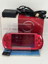 Sony PSP-3000 Radiant Red Console In Box CIB Region Free