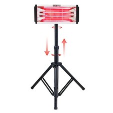 Infrared 2000W Paint Curing Lamp Adjustable Stand For Paint Dryer Heating Lamp