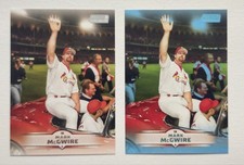 2025 Topps Stadium Club Mark McGwire #15 - Lot of 2 Cards - Light Blue & Base