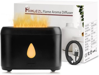 Flame Diffuser for Essential Oils, 200ml Ultrasonic Aroma Diffusers with Cool Mi