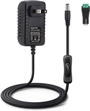 12V Power Supply with Switch for Led String Light Led Strip Light Led Neon Sign