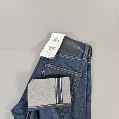 Levis 501 Herren Jeans Blau W26 L32 Selvedge 80er Regular Fit Straight Leg