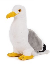 M&ouml;we Pl&uuml;schtier Stofftier Kuscheltier Pl&uuml;sch Silberm&ouml;we L=  24cm NEU