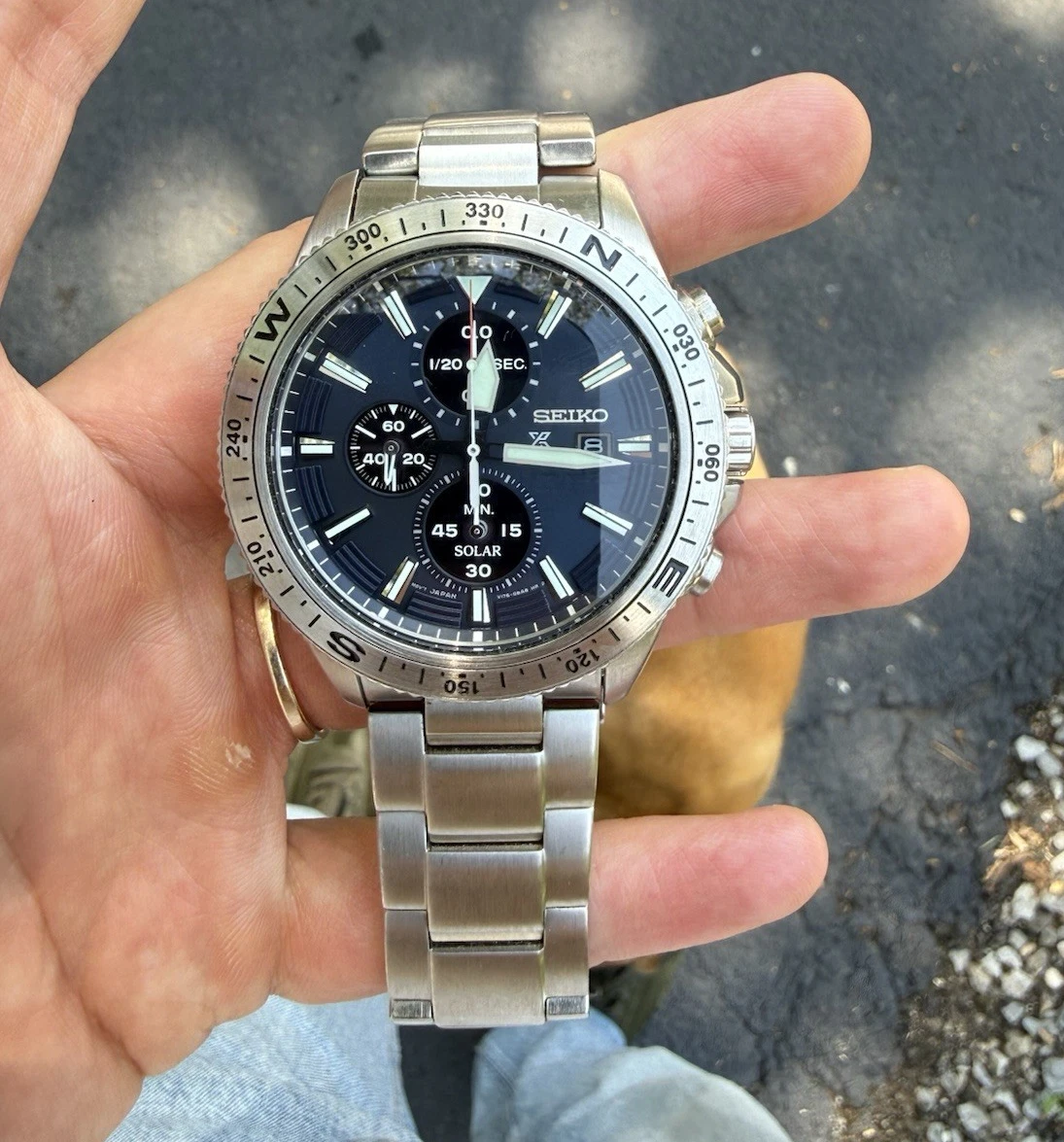 Seiko Solar Chronograph Watches for sale - eBay