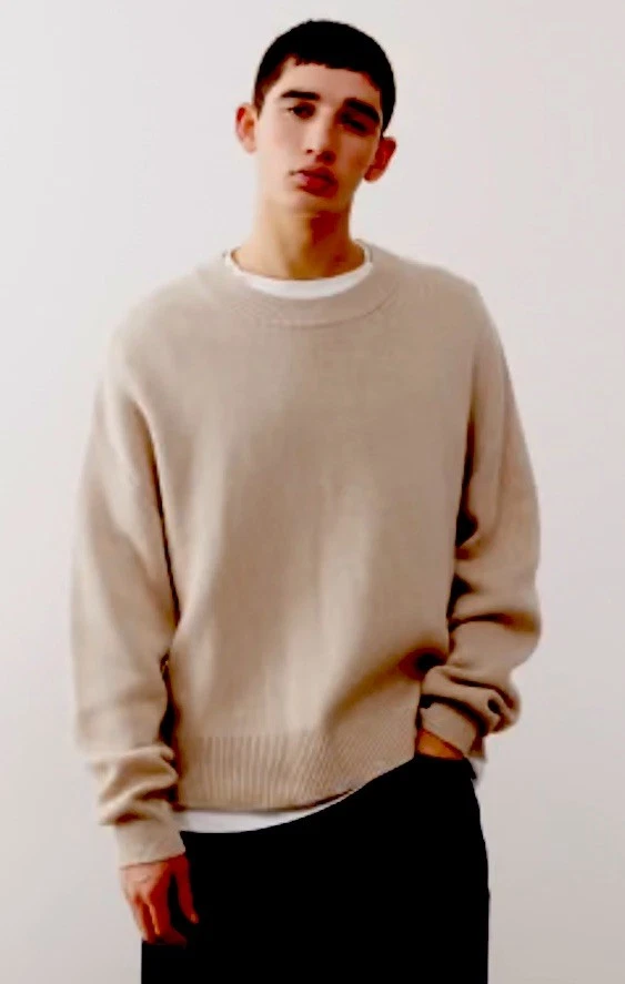 Round neck wool Blend Beige sweater Old Money Ultra soft sweater
Opens in a new window or tab