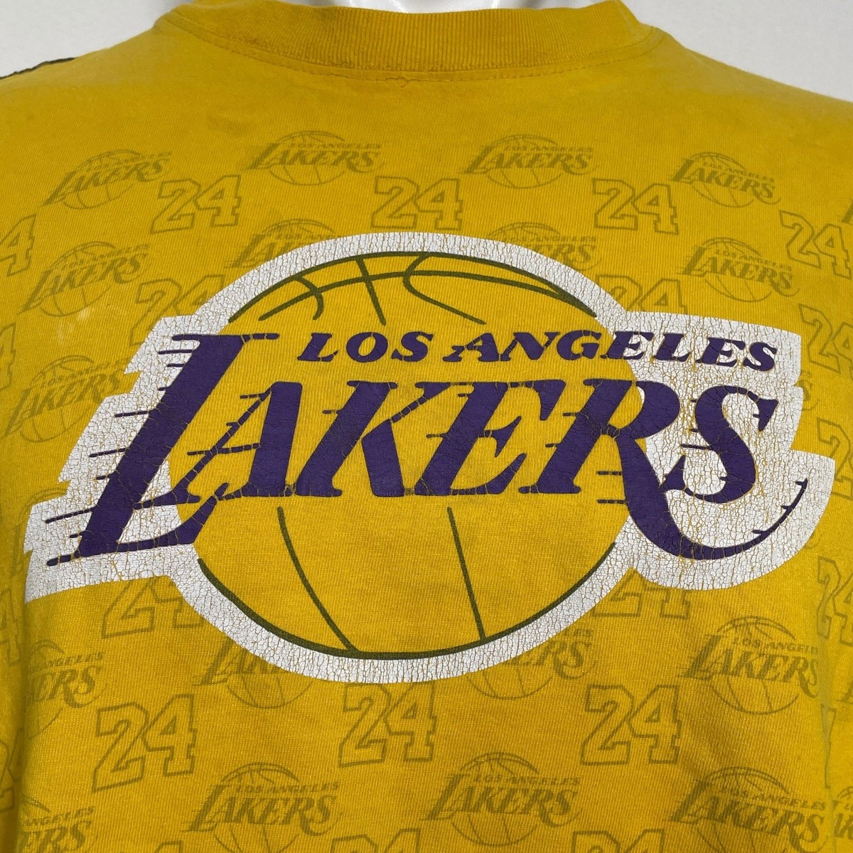  NBA LAKERS KOBE BRYANT 24 ロンT Kobe Bryant #24 Los Angeles Lakers NBA UNK All Over Print T-Shirt