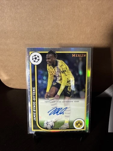 2023-24 Topps Merlin UEFA Club Competitions Jamie Bynoe-Gittens Chrome Autograph