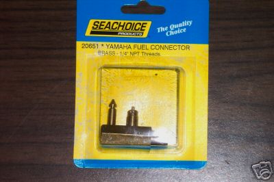 SEACHOICE YAMAHA FUEL CONNECTOR BRASS PART #20651 - Picture 1 of 1