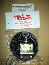 New MOTOROLA Mirror Mount NMO Steel Bracket 4 Antenna - 17' Cable MINI U SAVE $$
