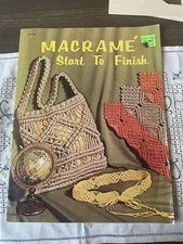 Macrame Start to Finish Craft Course Publishers Macramé Patterns H-193 -23.2