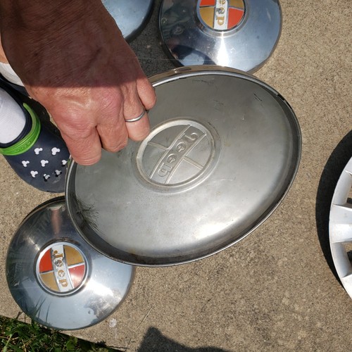 Set Jeep Dog Dish Caps Hubcaps 1963 1971 Wagoneer Jeepster CJ Commando Vintage - Picture 13 of 17