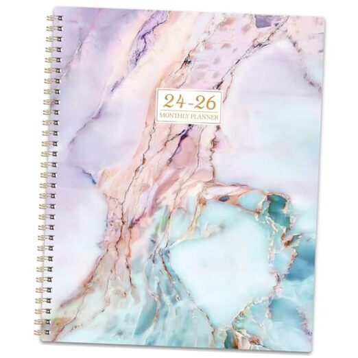 2024-2026 Monthly Planner from Jul 2024 to Jun 2026 with Horizontal Layout