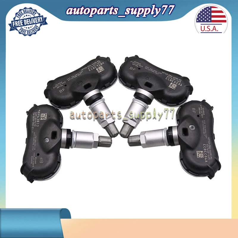 (4X) Sensor de presión de aire de neumáticos Tpms Fit 2009-2011 Honda Fit Element CSX Civic EE. UU. Foto 4 de 4