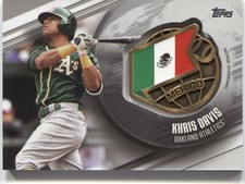 2020 Topps Series 1 KHRIS DAVIS Global Game Medallion - ATHLETICS - Mexico