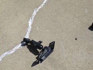 Garmin Nuvi Holder with sunscreen. Ram Mount and double socket