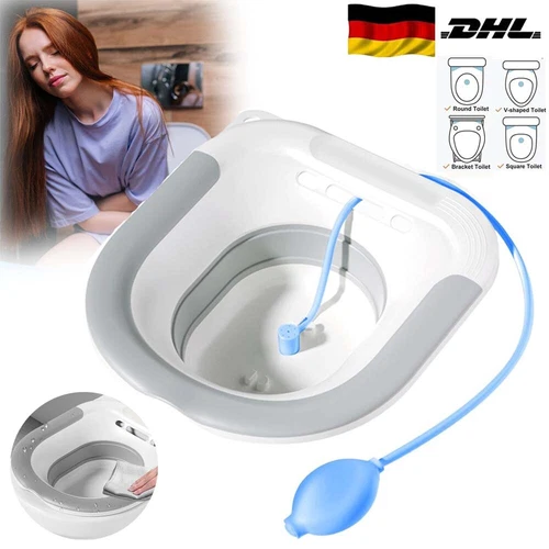Vital Comfort Einsatzbidet, faltbares Sitzbad für die Toilette/Toiletteneinsatz - Bild 8 von 11