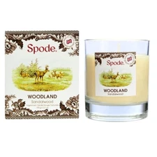 Spode Woodland Elk Candle Sandalwood In A Reusable Glass Jar Fragrance Scented