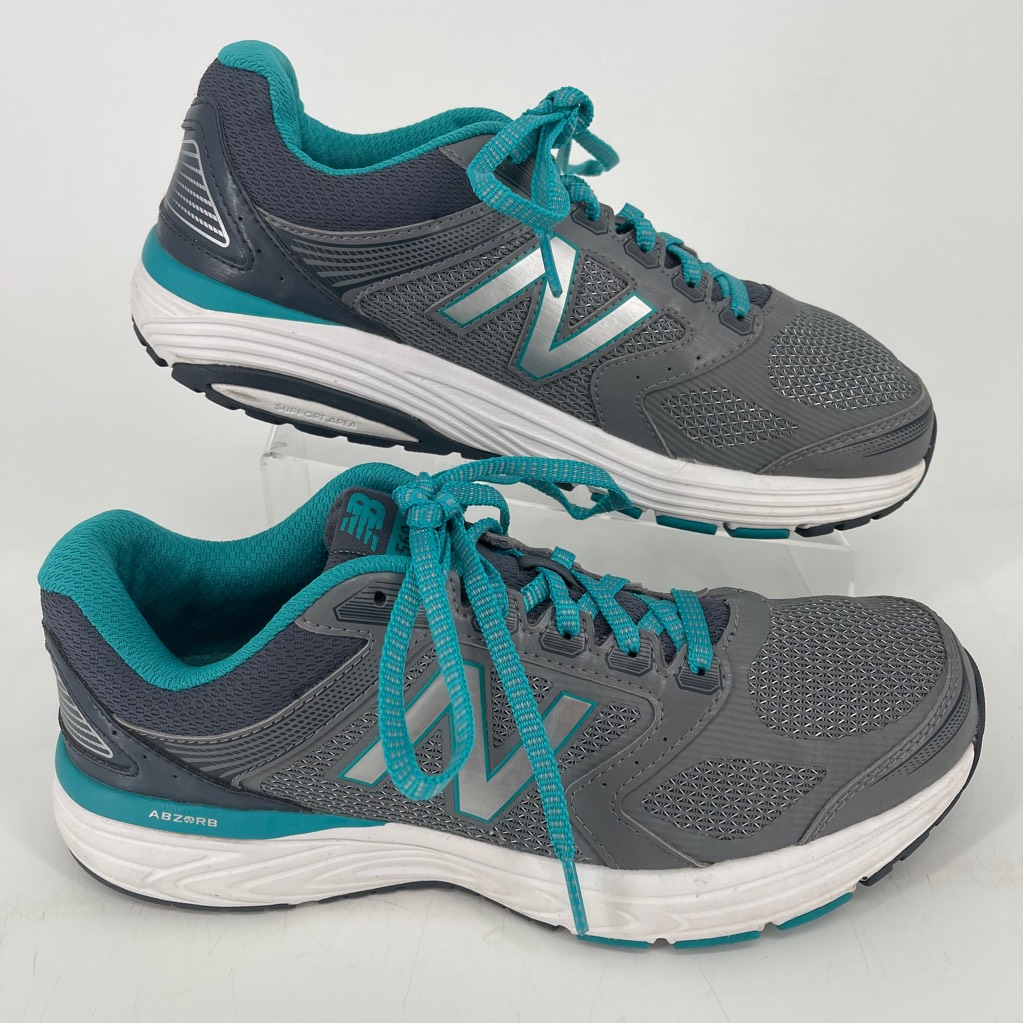 New Balance Womens 560v7 Running Shoes Outstanding Gray Lace Blue 8.5M 2017 Up Weekly update W560LS7