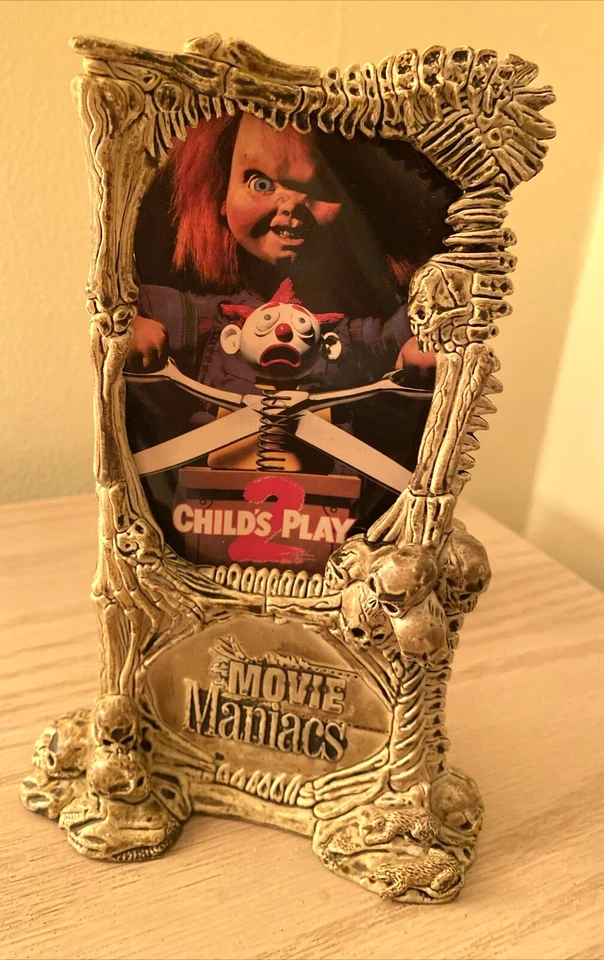 Figura de Chucky Movie Maniac McFarlane 1999 "Childs Play 2" con pantalla de imágenes Foto 4 de 4