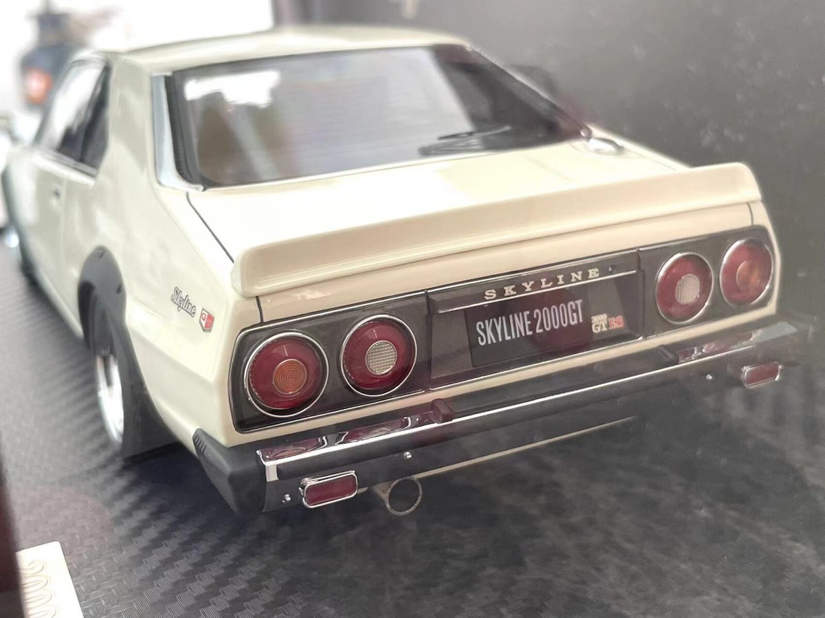 RARE* IG1081 1/18 Nissan Skyline 2000 GT-ES (C210) White RARE* IG1081 1/18 Nissan Skyline 2000 GT-ES (C210) White