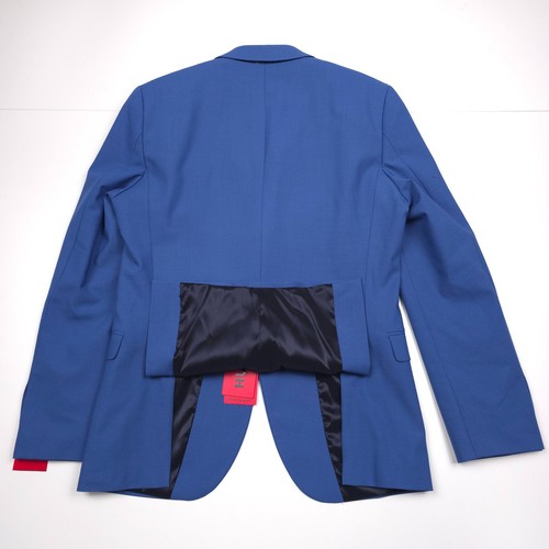 Hugo Boss Arti 232x Solid Blue Super Flex Performance Suit Mens Size 40R X 32 - Picture 12 of 20