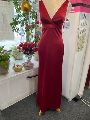 venus formal dresses Bella Formals by Burgundy Prom Evening Bridesmaid's Dress size 10 Wide Str global-occasion-Bridal Registry