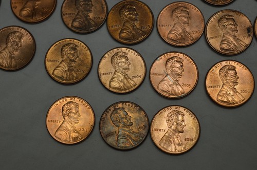 50 PENNIES PENNY NO MINT MARK 1960 THRU 2014 - 1964 1984 DOUBLE EAR - Picture 10 of 12