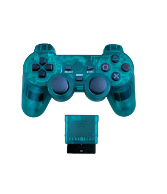 Wireless Controller Kabellos Gamepad für  Playstation 2 PS1 PS2 Neu Grün