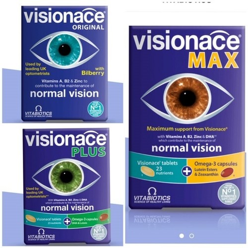 Vitabiotics Visionace Original Plus Max 30 Tablets Eyes Vision Multivitamins Ebay