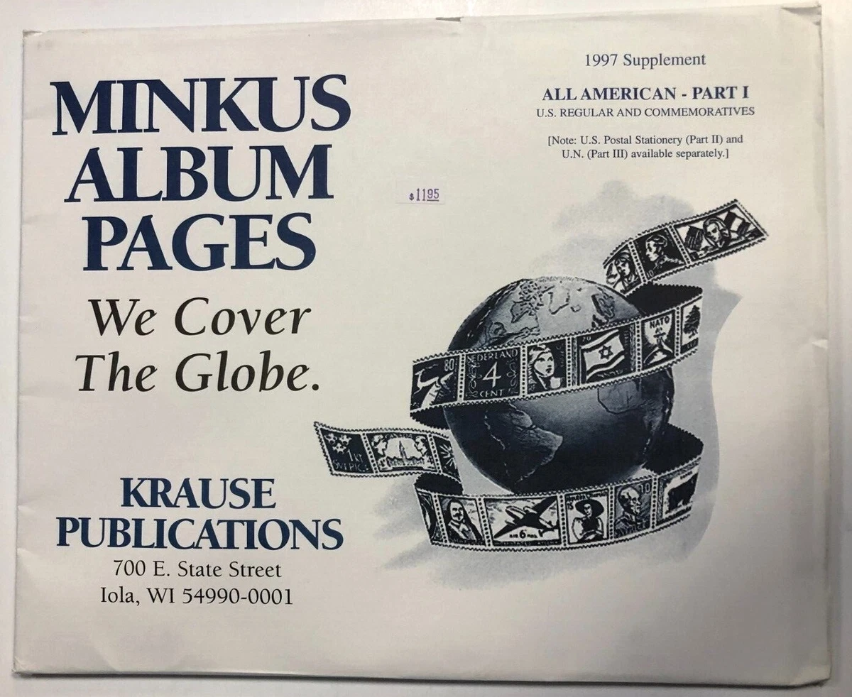 Minkus 1997 Part 1 All American Regular Commemorative Stamp Album Pages