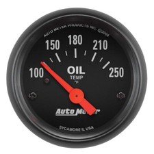 Autometer Z Series Electric Oil Temperature Gauge 2638 Black W Hardware 2-116 Autometer Z Series Electric Oil Temperature Gauge 2638 Black W Hardware 2-116