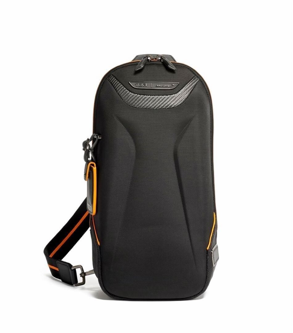 TUMI McLaren Torque Sling Body Bag 1389631041 carbon leather