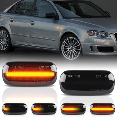 2x Blinklicht Dynamische Seitenmarkierungsblinker für Audi A3 S3 A4 S4 RS4 A6 A8
