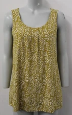 Ex Seasalt Mustard Floral Trevalgan vest - Size UK10