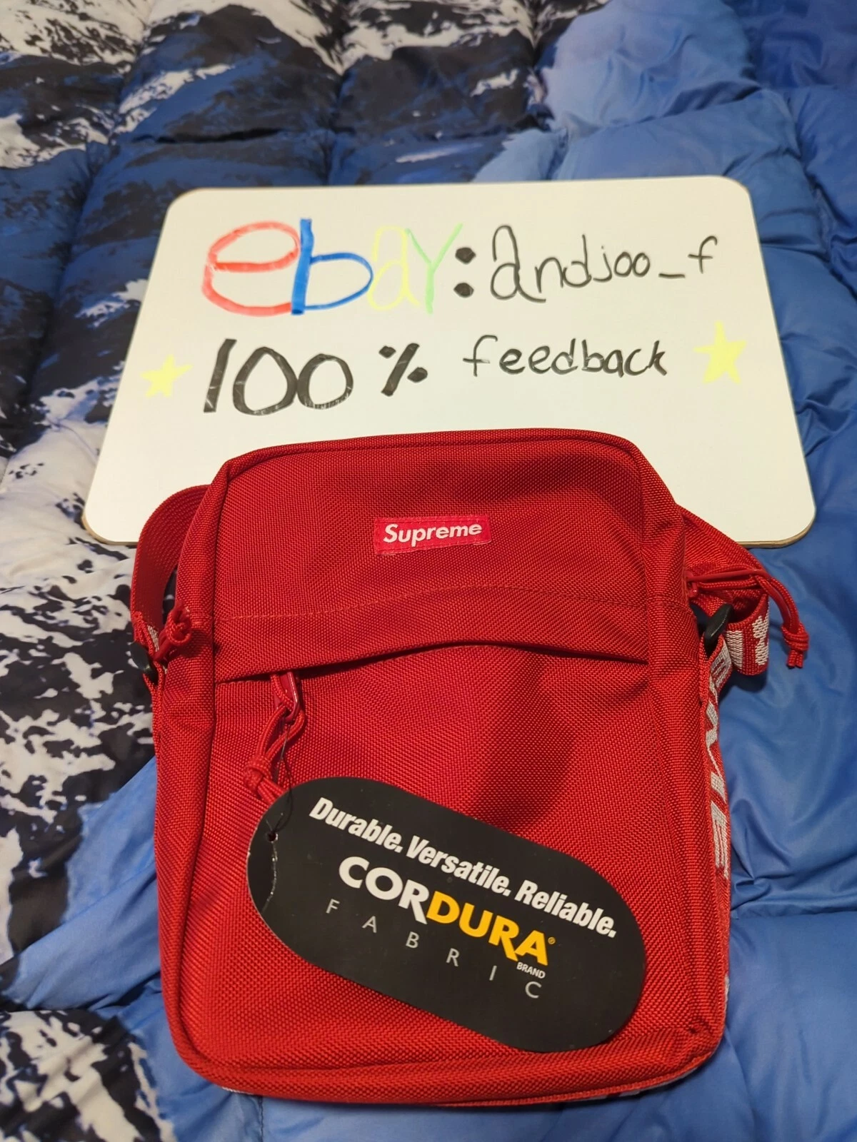 Sac bandoulière rouge Supreme SS18 tissu cordura