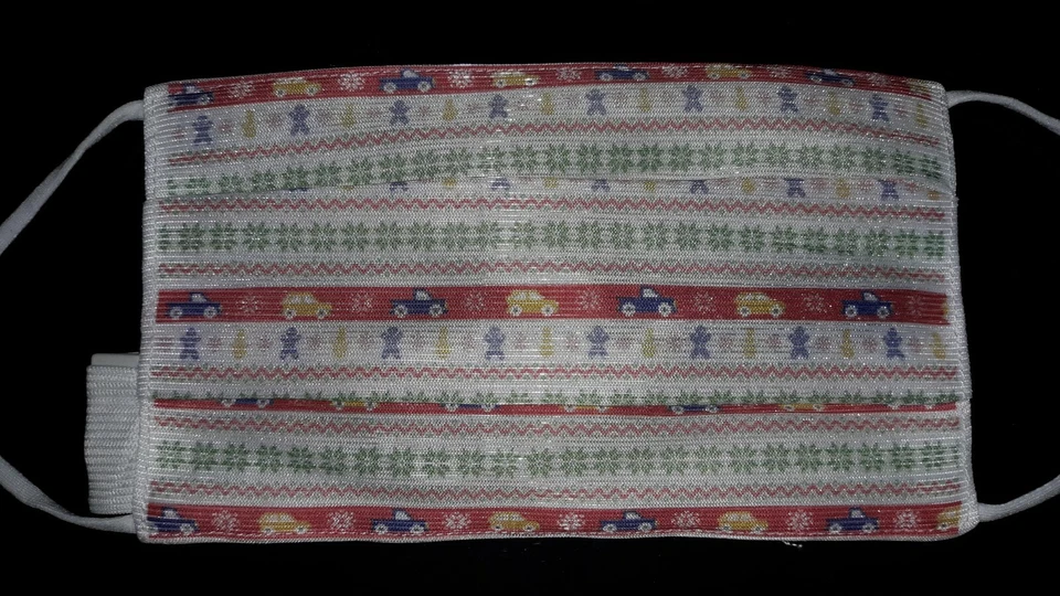 NOVO 2 Máscaras Faciais Suéter Feio, Iluminado, Recarregável Iluminado com Cabo USB - Imagem 3 de 4