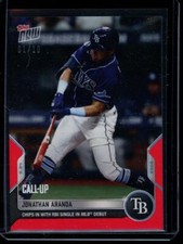 2022 Topps Now #407 Jonathan Aranda Red Parallel Card #d 1/10