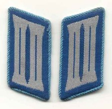 1 Paar Transportpolizei Kragenspiegel Manschaft 1965-1980 gestickt alte Ausf&uuml;hr.