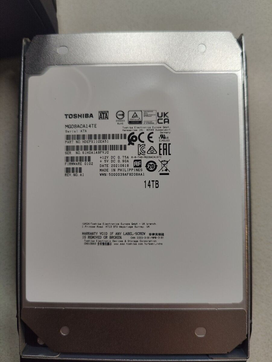 Toshiba Enterprise MG07ACA14TE 14TB HDD, SATA 3, 3.5 Toshiba Enterprise MG07ACA14TE 14TB HDD, SATA 3, 3.5