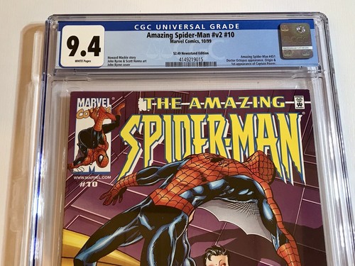 1999 AMAZING SPIDER-MAN V2 #10 SUPER RARE NEWSSTAND AND $2.49 PR VARIANT CGC 9.4 - Picture 3 of 12