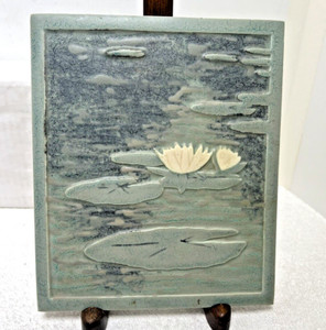 Romelle Frey ,Artist/Art Tile/ Water Lilies/2000/Michigan