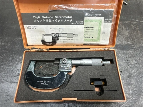 Digital Outside Micrometer 25-5m 0.01mm With Case No.193-102