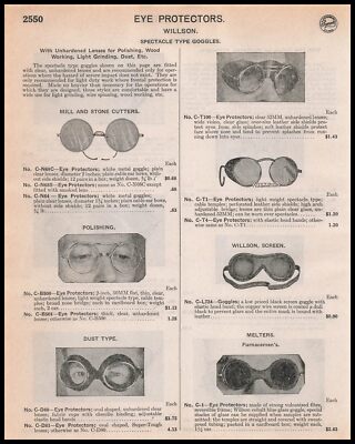 1948 Willson Reading Pennsylvania Furnace & Stone Cutter Screen Goggles Print Ad