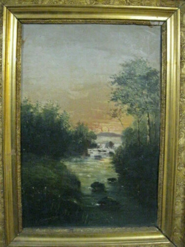 Peintures et émaux du XIXe siècle et avant huiles signés pour impressionnisme